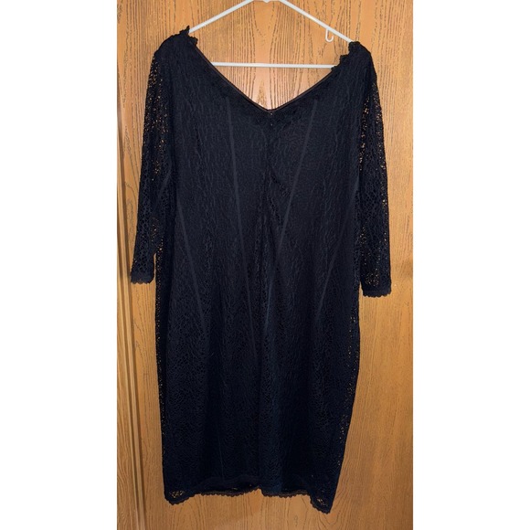 Isabel Toledo for Lane Bryant Women’s black Lace dress (size 26) - Picture 4 of 4